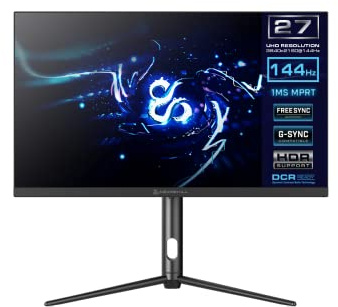 NEWSKILL Monitor Gaming de 27 Icarus RGB, 3840x2160 UltraHD 4K, 1 ms, 144 Hz, Panel IPS, VESA, Negro