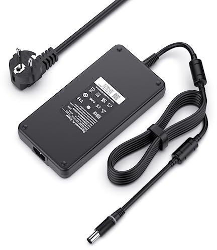 shefor 240W Netzteil Ladegerät für Dell Alienware 17 15 13 M15 M17 R1 R2 R3 R4 R5 M17X M18X X51 G3 G5 G7 Precision 7710 7720 7730 7510 7520 7530 PA-9E GA240PE1-00 19.5V 12.3A Laptop Ladekabel