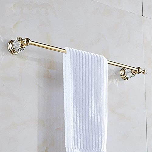 LUCEAE Terina Dell'Asciugamano a Palo Singolo, Barra Dell'Asciugamano in Oro in Oro in Rame, Ufficio a Portata Di Asciugamano Anti-Russa/D/40Cm(16Inch)
