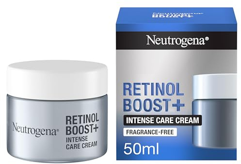 Neutrogena Retinol Boost+ Intense Care Cream (1 x 50 ml), Gesichtscreme mit Retinol und Hyaluronsäure, versorgt die Haut intensiv mit Feuchtigkeit und beugt sichtbaren Zeichen der Hautalterung vor