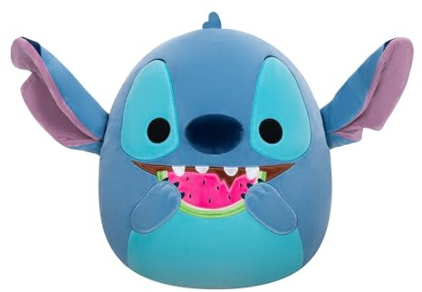Jazwares Squishmallows SQDI00749 - Stitch mit Wassermelone 35 cm, offizielles Plüsch, superweiches Kuscheltier