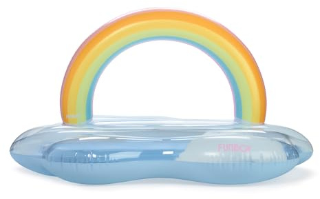 FUNBOY Giant Rainbow Cloud Pool Float 6 FT Long with Large Arching Rainbow and Floating Cloud Effect, Perfect for a Summer Pool Party, Large | Large Arching Rainbow, Floating Cloud Effect, Perfect for Summer Pool Party