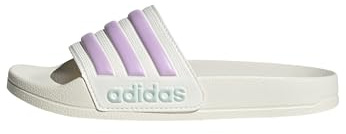 adidas Unisex Kinder ADILETTE SHOWER SLIDES, off white/bliss lilac/halo mint, 35 EU