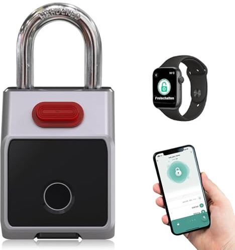 Cadenas intelligent avec chiffres, application Tuya, anti-empreintes digitales, cadenas sans clé, résistant aux intempéries, pour la salle de gym, le bureau, la maison, le jardin, l'armoire, etc