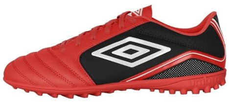 Umbro Men's Classico 12 Tf Soccer Turf Shoe, Red/White/Black, 10.5 UK