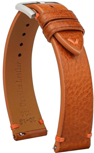 Gomvadr Quick Release Lederarmband, Öl Wachs Leder Uhrenarmbänder, Italienische Kalbsleder Uhrenarmbänder Ersatzband für Männer Frauen 16 18 19 20 21 22mm