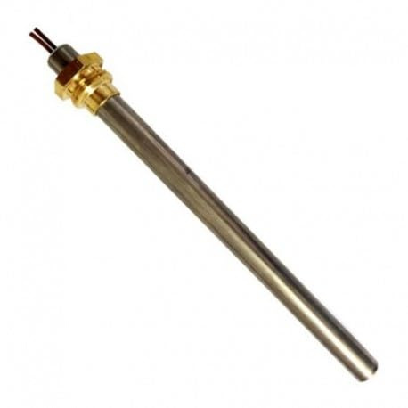 Thermobrique Bougie d'allumage poêle à granulés 330 W, diamètre 9,5 mm et longueur 183 mm (195 mm totaux) filetage 3/8 gaz, résistance pour chauffage rapide insert de rechange pour modèles AMG