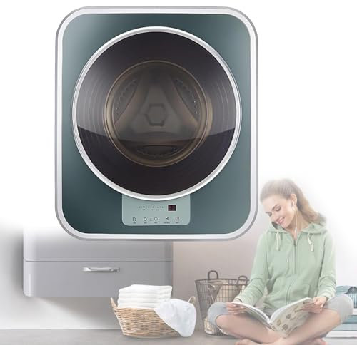 Lavatrice a Muro, Mini Lavatrice E Centrifuga Automatica,Lavatrice Compatta Elettrica a Parete,Mini Asciugatrice for Bagno Cucina