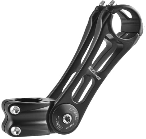 TRIWONDER Potence de Vélo Réglable 85 Degrés 25,4 mm 31,8 mm Potence VTT Tige de Guidon Riser pour Vélo de Route Montagne BMX 1-1/8 (31,8 x 110 mm)