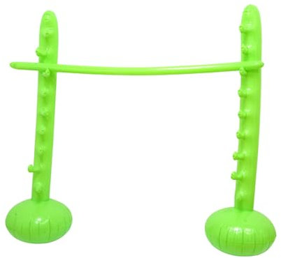 Aufblasbare Hüpfstäbe für – Outdoor-Springspiel mit aufblasbarem Pfosten, tragbares Zubehör für Aktivitäten im Freien, Familie, Sommer, Urlaub