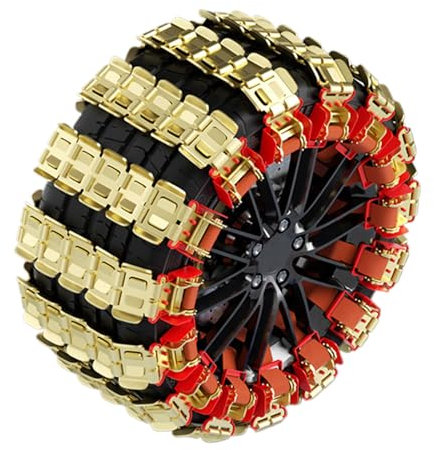 Schneeketten für Autoreifen - Anfahrhilfe Anti-Rutsch Ketten, Auto-Winterreifenketten im Dragon Claw Design | Schneeketten für Reifenbreite, rutschfeste LKW-Reifenkette aus Metall mit starkem Griff