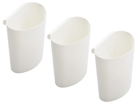 MOTHNUR Hängeeimer Pp 3 Stück Platzsparend Aufbewahrungseimer für Salonwagen Hängender Aufbewahrungskorb Kosmetik Organizer für Küche und Spa