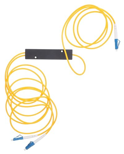IMIKEYA Telecom Grade 1x2 Fiber Optic Splitter with Cold Connector, Fused Optical Cable Distribution Box for Home Entertainment and Game Console Fiber Optical Network