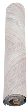 SAFIGLE Vinyl Flooring Roll 0.4M X 3M X 1.5Mm Self-Adhesive PVC Peel and Stick Floor Covering Wood Grain Decal for Kitchen Living Room Bedroom Waterproof Floor Sticker