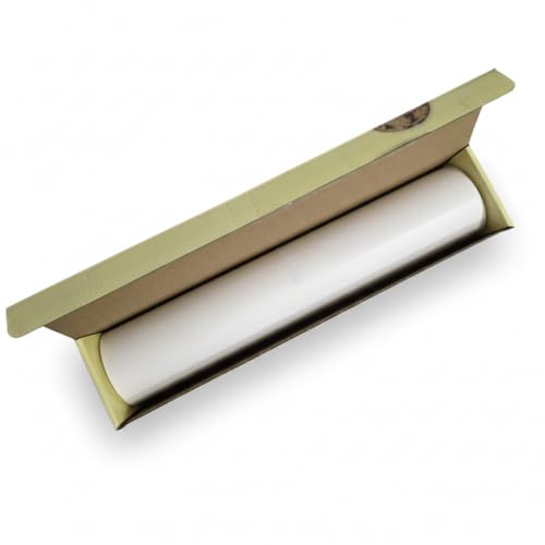Bobina Papel de Horno Blanco 38 cm x 100 m – Papel Siliconado Antiadherente 41 gsm – Apto para Uso Alimentario – Rollo Profesional para Cocina y Pastelería
