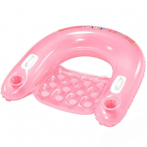 Sit-On Inflatable Pool Rafts, PVC Lounge Water Floaty, With Dual Handles