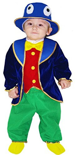 Pegasus Vestito Costume Maschera di Carnevale Neonato - GRILLO di Pinocchio - Taglia 3/6 Mesi - 48 cm