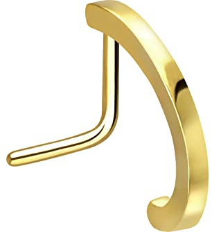 PIERCINGLINE Chirurgenstahl Nasenpiercing | schmales Design | Piercing Nase Stecker | Farbauswahl