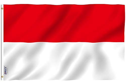ANLEY Fly Breeze 3x5 Feet Indonesia Flag - Vivid Color and UV Fade Resistant - Canvas Header and Double Stitched - Indonesian Flags Polyester with Brass Grommets 3 X 5 FT
