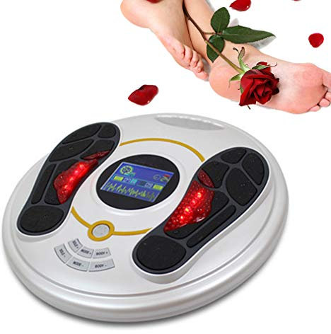 ZhiLianZhao Masajeador De Pies De La Máquina Aparato Fisioterapéutico con Control Remoto Cronometrado Reflexología Eléctrica del Pie Masajeador para Alivio del Dolor