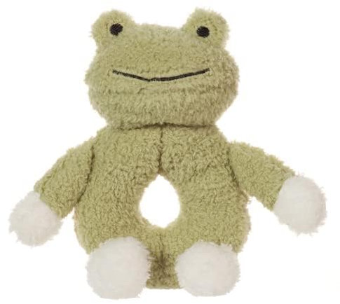 Apricot Lamb Baby Frog Soft Rattle Toy Plush Stuffed Animal Newborn 6''