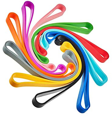 Elastici Colorati Avvolgenti Banda,10 Pezzi Elastici in Silicone Assortiti Elastici Colorati Gomma Bande Planner Fascia Elastica per Borse Ufficio Cartelline Libri Scuola Casa Taccuino Esterno