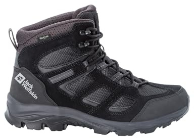 Jack Wolfskin Herrar Vojo 3 Texapore MID M promenadsko, svart, 47 EU, svart, 47 EU