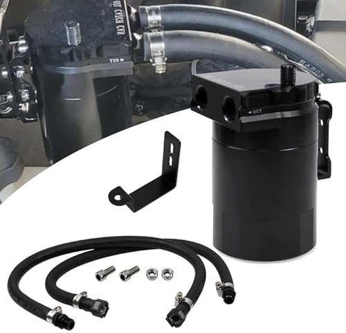 RULLINE Air Oil Separator, Oil Catch Can Compatible with 2014-2018 Chevy Silverado 1500 GMC Sierra 1500 2015-2020 Chevy Tahoe Suburban GMC Yukon
