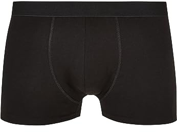 Urban Classics Herr Solid Organic Cotton Boxer Shorts 5-pack, Svart + svart + svart + svart, L