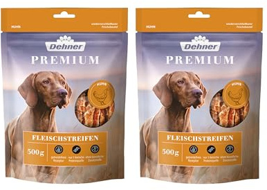 Dehner Premium Hundesnack, hochwertiges Leckerli getreidefrei, Kausnack für Hunde, Huhn, 500 g