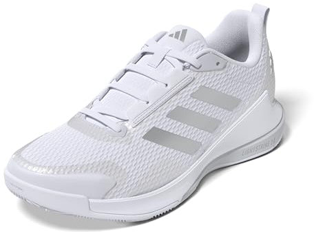 adidas Damen Novaflight 2 Indoor Shoes, Cloud White/Silver Metallic/Cloud White, 42 EU
