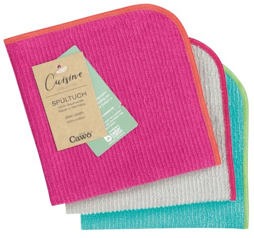 Cawö Spültücher Trio 550 3er Set pink/türkis - 21