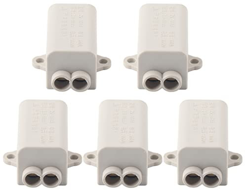 lvifloae Junction Box Wire Connector Junction Box 5-terminal parallel splitter copper junction box for ceiling light wiring ZK-1316 (ZK-1316)
