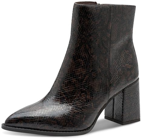 Marco Tozzi Stivaletti Donna a Punta Eleganti, Marrone (Cafe Structure), 39 EU