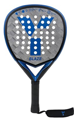 Y1 Padel, Blaze Racket, Swedish Carbon, Advanced, Padel Racket for Adults