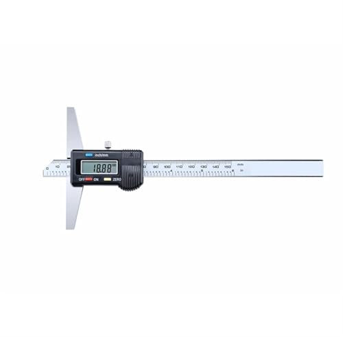 Pie de rey digital Calibre de profundidad digital electrónico de 0,01 mm, calibrador Vernier de profundidad de 0 a 150 mm/200 mm/300 mm, micrómetro de acero inoxidable, herramientas de medición(0-300m
