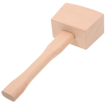 Veemoon Woodworking Hammer Small Leathercraft Mallet Wooden Mallet Sturdy Carpentry Tool for DIY Projects