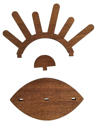 Portaanelli di visualizzazione – Supporto di stoccaggio per gioielli, supporto di organizzazione in legno per donne e regali di matrimonio compleanno collana anello