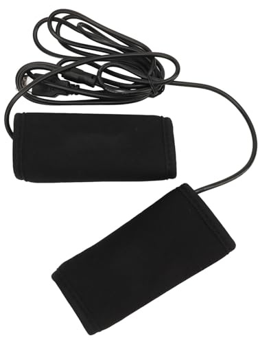 Pretfy Tafouches de Poignées Chauffées à Moto DC5V, Réchauffeurs de Guidon l'interface USB pour UTV, Améliorer le Confort Conduite (Avec l'interrupteur de commande de température)