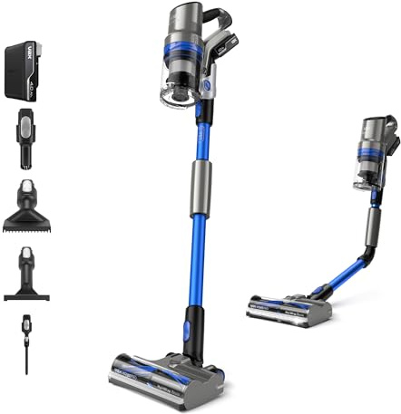 Vax HomePro Pet and Car Cordless Stick Vacuum Cleaner, Powerful, Bagless Handheld, up to 45 Minutes Runtime, Home Tool Attachments, Battery, Charger, 360W, 3.56kg, Graphite/Blue, CLSV-HPKC