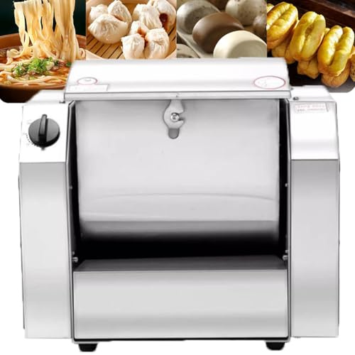 ToayNia Commercial Dough Mixer,Stainless Steel Electric Dough Kneading Mixer Machine,Electric Food Stand Mixer,Electric Pizza Dough Blender,With Timing Function 8KG