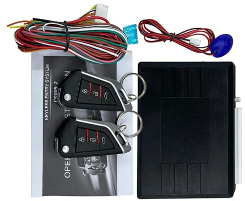 Keyless Entry Car Kit - Iuphing Universal Remote Door Lock Kit | Förbättra fordonssäkerheten | Fjärrstyrt centrallås 24V Stöldskydd | För fordons-SUV-lastbil Lättlås Lås parkeringsplats