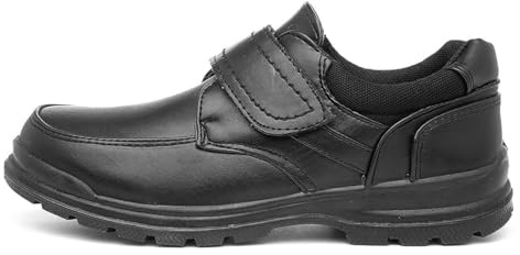 Trux Craig Boys Black Shoe Size 8 to Adult Size 6 - Size 6 UK - Black