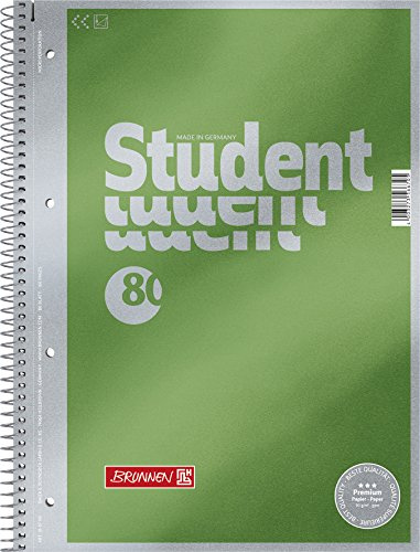 5X BRUNNEN Collegeblock A4 unliniert Premium