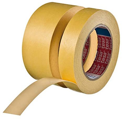 Tesa 04434-00009-00 Tesakrepp 4434 Elefantenhaut Spezial-Abdeckband, 50mm Breite, 10m Länge, Gelb, 1 Stück