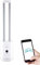 djive Flowmate Tower One Ventilateur tour silencieux avec application et commande Alexa, purificateur d'air avec filtre HEPA 12, env. 105 cm de haut, avec télécommande, oscillation 80°, 35 W, blanc