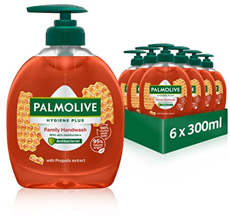 Palmolive Seife Hygiene+ Family 6x300ml - flüssige Handseife zur sanften Reinigung der Hände
