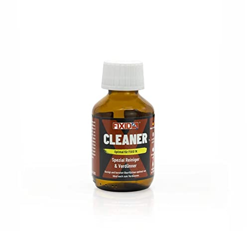 FIXID Cleaner 100ml - Universal Haftvermittler Reiniger und Verdünner Made in Germany - Kunststoff Fettlöser & Silikonentferner flüssig - Optimale Klebevorbereitung für Schlauchboot Reparatur