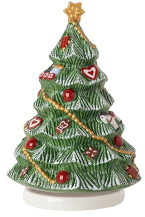 Villeroy & Boch und Boch - Nostalgic Melody, Weihnachtsbaum drehend, 11 x 11 x 16cm, Porzellan, 14-8640-6307 Bunt