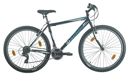 Multibrand Probike PRO 27,5 pollici, mountain bike a 21 marce, da uomo, donna, ragazzo a partire da 170 a 185 cm (nero blu opaco)